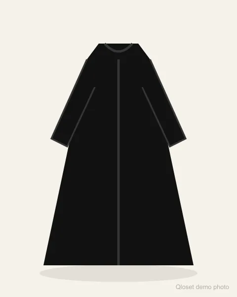 Black bisht with gold zari