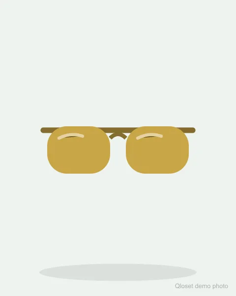 Aviator sunglasses, gold frame