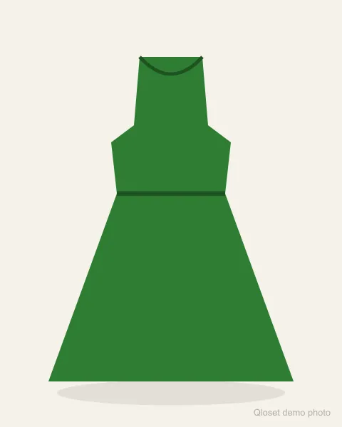 Emerald satin jalabiya for Ramadan